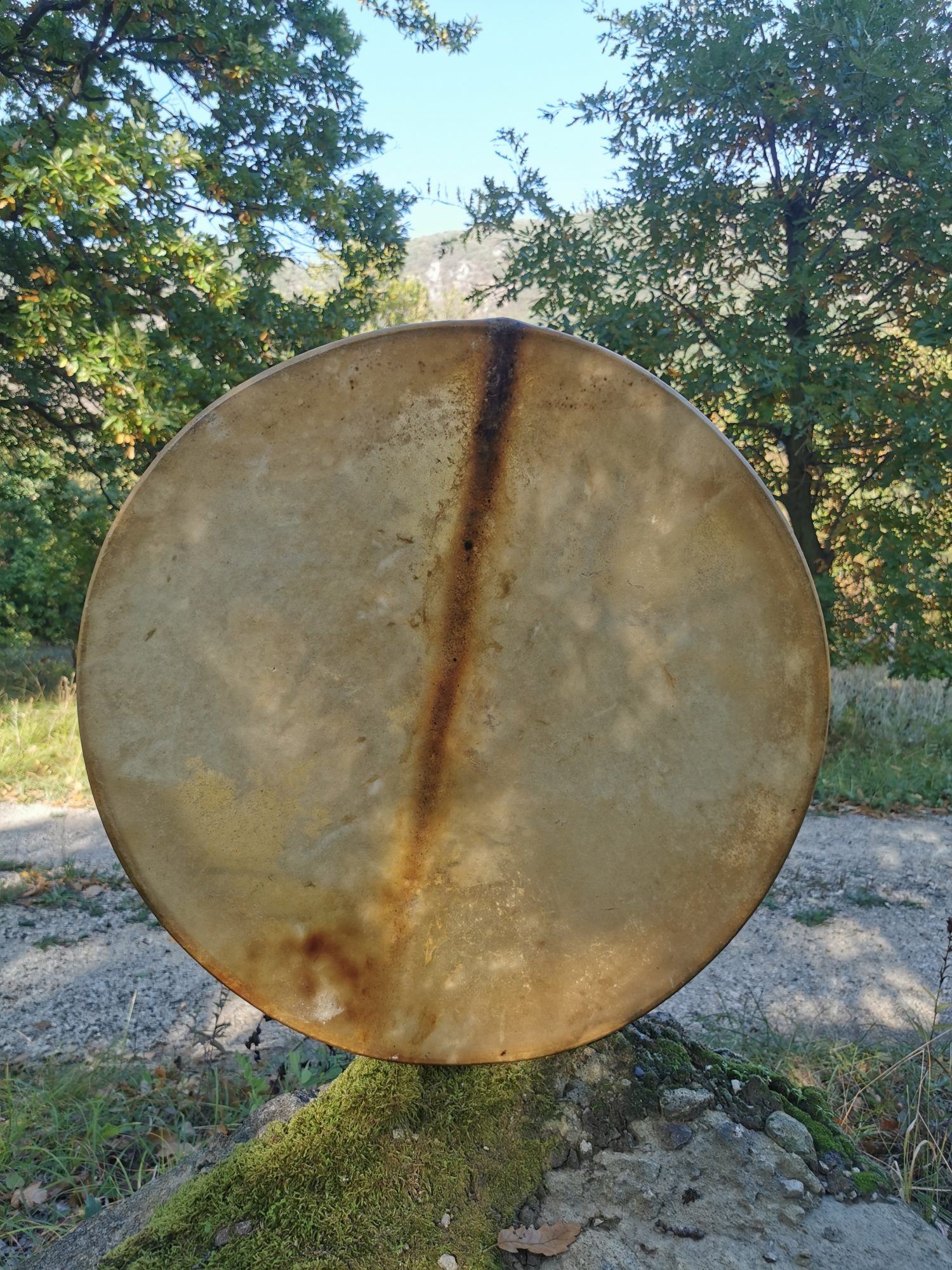 23" Handcrafted Shaman Drum - Horse Hide Shamanic Drum- Shamanic Tool - Image 5