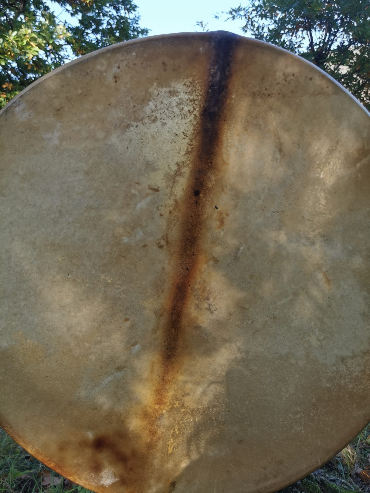 23" Handcrafted Shaman Drum - Horse Hide Shamanic Drum- Shamanic Tool - Image 6