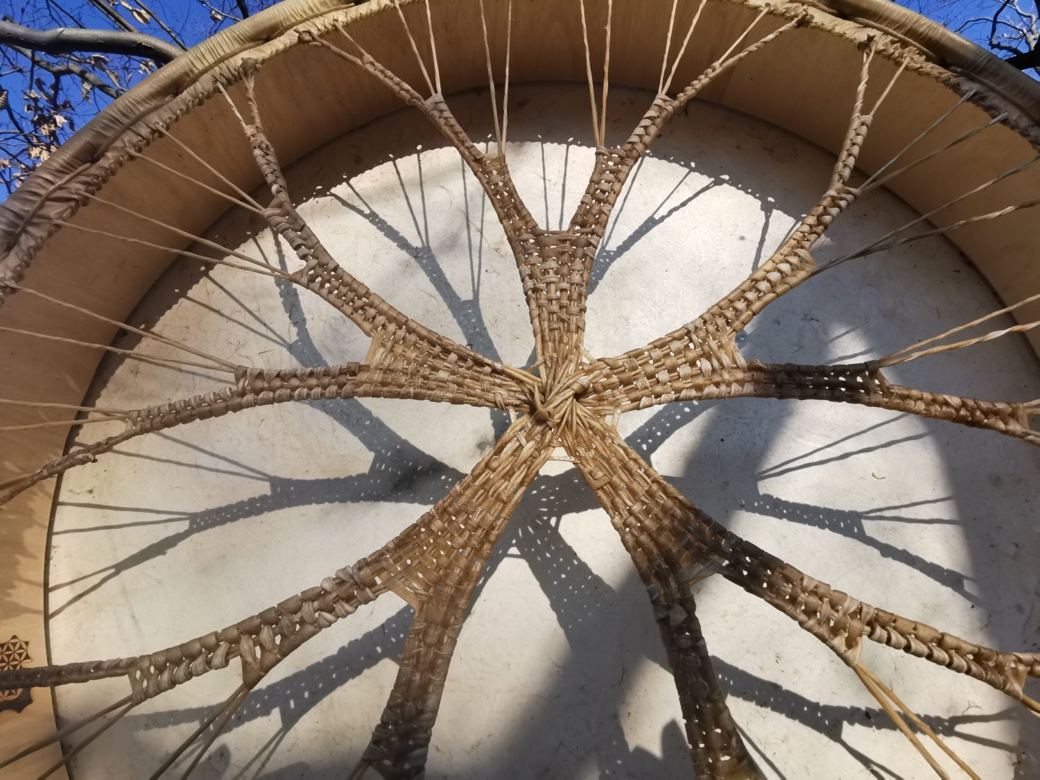 24" Shaman Drum - Red Deer Hide - Traditional Shamanic Instrument - Medicine Drum - Image 7