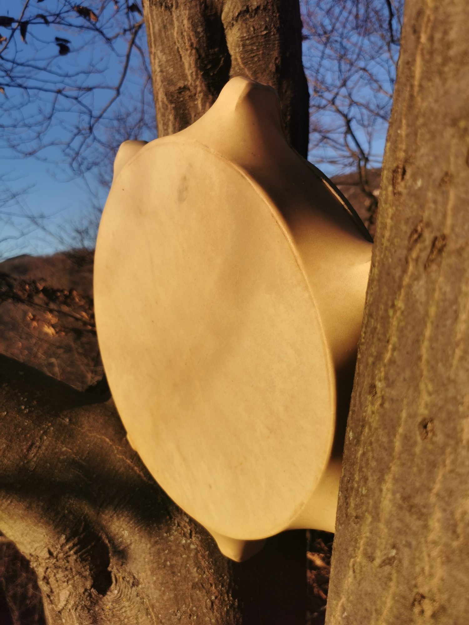 15" Handcrafted Shaman Drum -Goat Hide Shamanic Drum- Shamanic Tool - Image 5