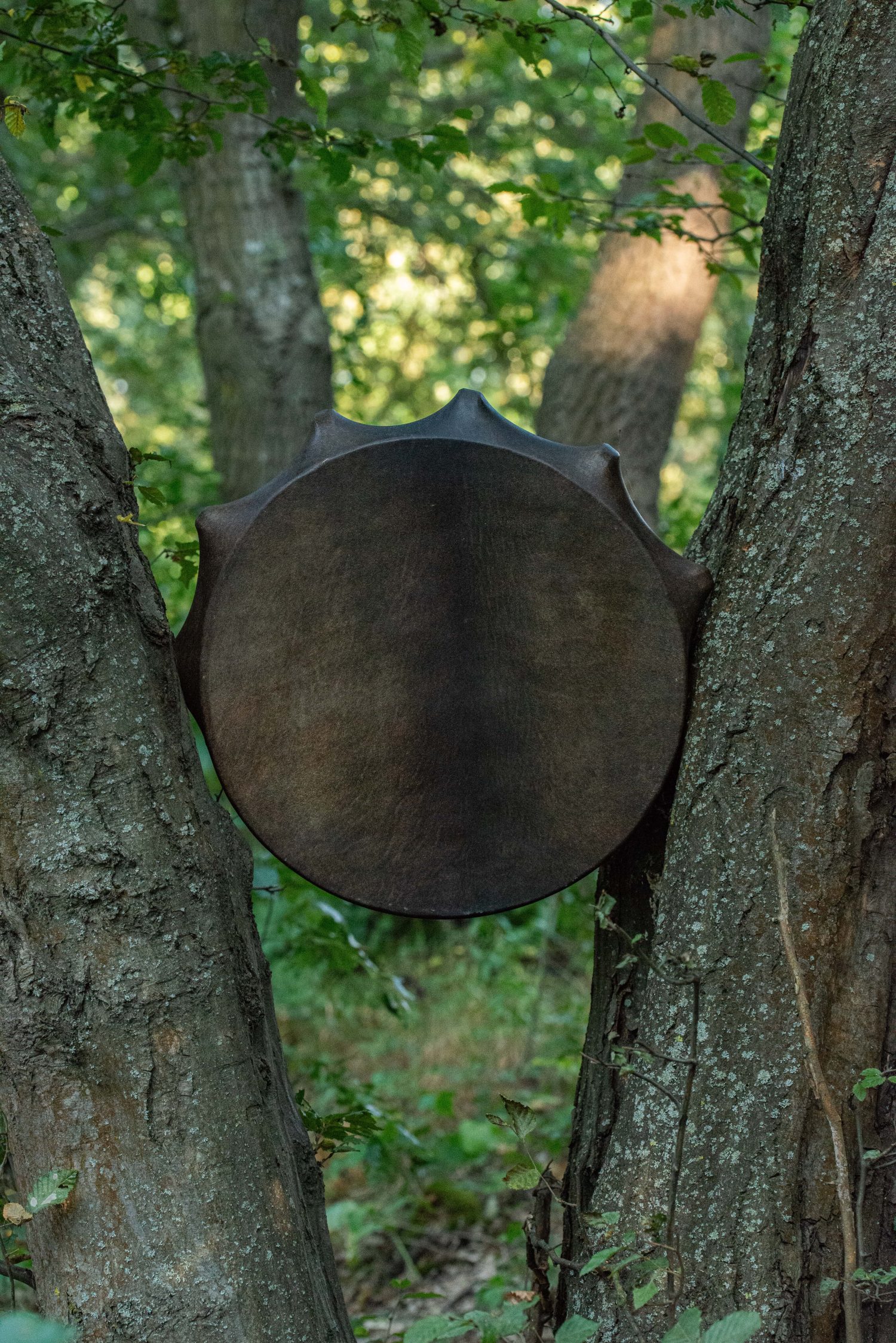 17" Handcrafted Shaman Drum - Deer Hide Shamanic Drum- Shamanic Tool - Image 3