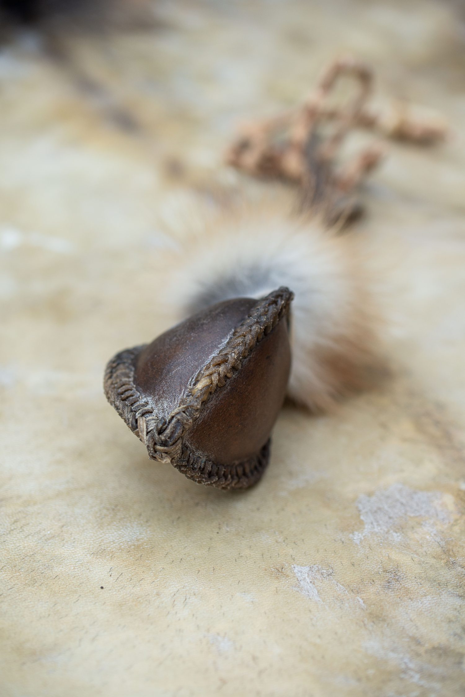 Shamanic Rattle - Shaker - Rawhide Rattle - Horse Hide Rattle - Shamanic tool - Shipping Included - Image 6