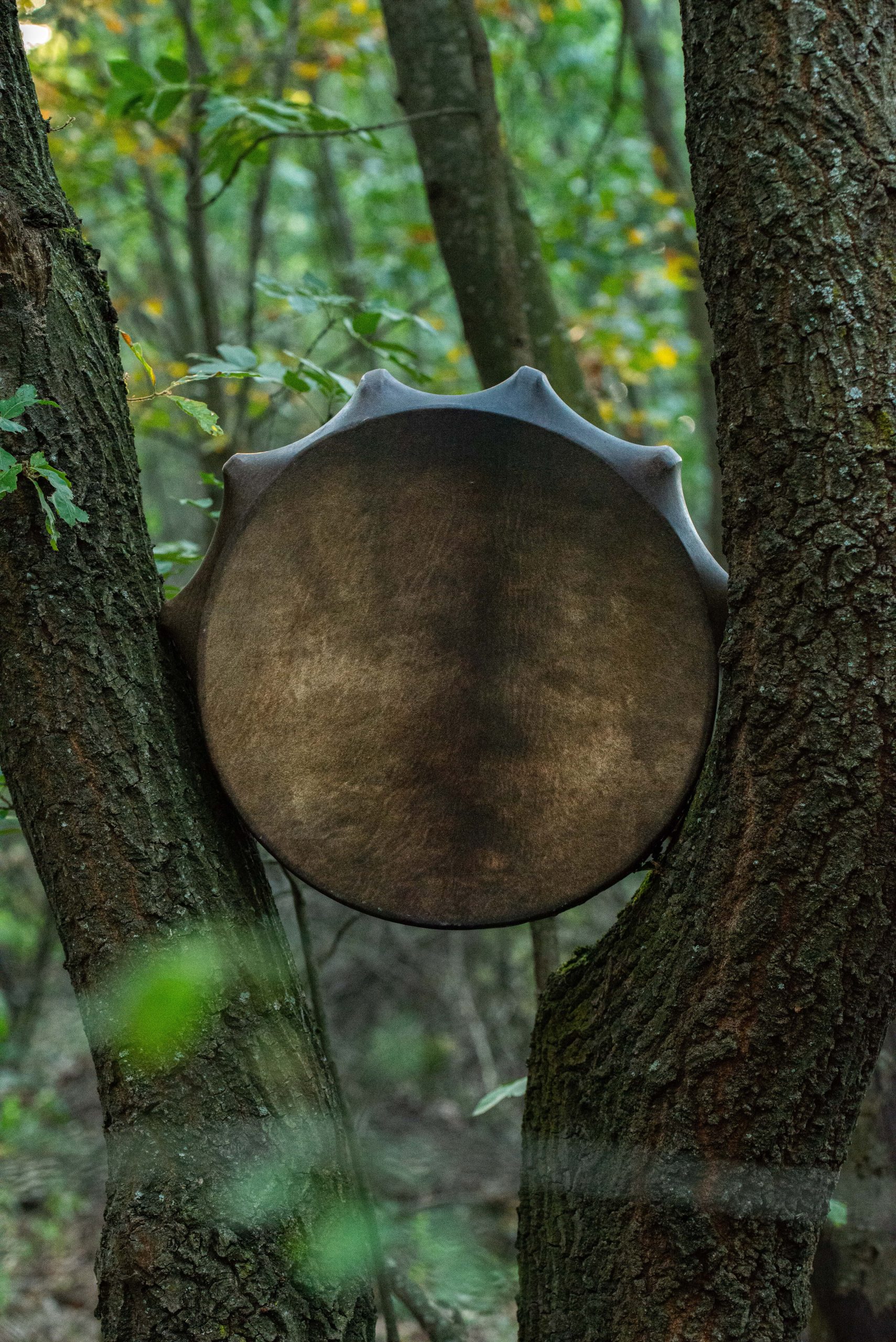 Tambour Chamanique – Tambour Celtique Sacré, Maillet Inclus, Bois Et Polyester, 25 Cm, Décoration Spirituelle