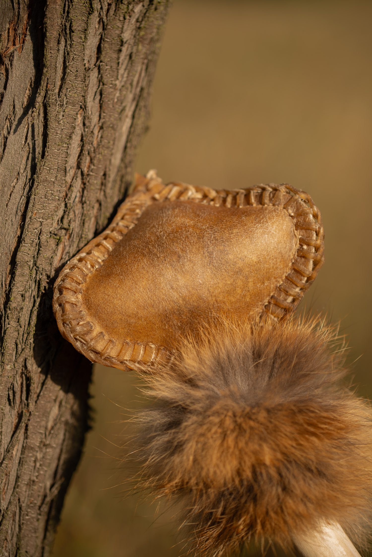 Shamanic Rattle - Shaker - Rawhide Rattle - Horse Hide Rattle - Shamanic tool - Shipping Included - Image 4