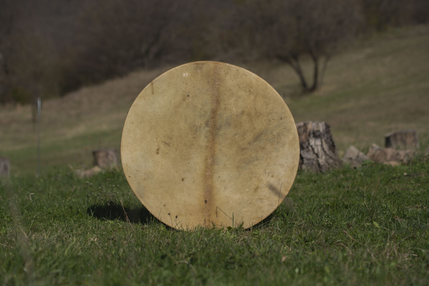 28" Handcrafted Shaman Drum - Goat - Shamanic Drum- Shamanic Tool - Image 5