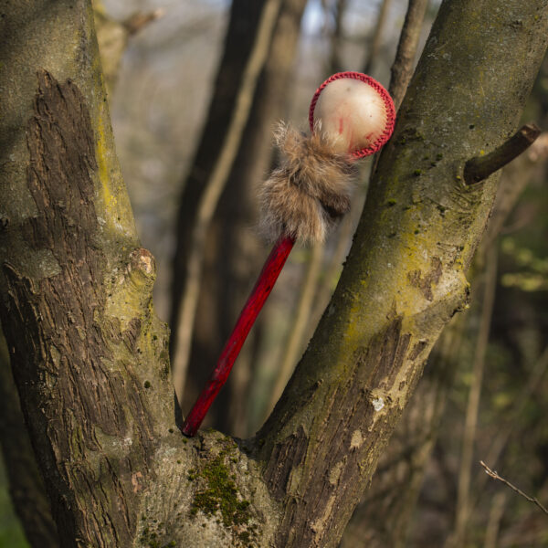 Shamanic Rattle - Rawhide Rattle - Goat Hide Rattle - Shamanic tool - Shipping Included